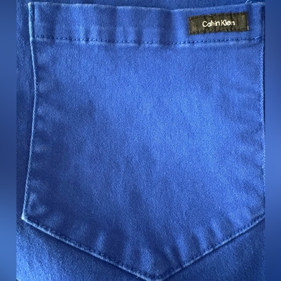 Calvin Klein, size 10, royal blue jeans. Slim straight leg - Picture 5 of 10